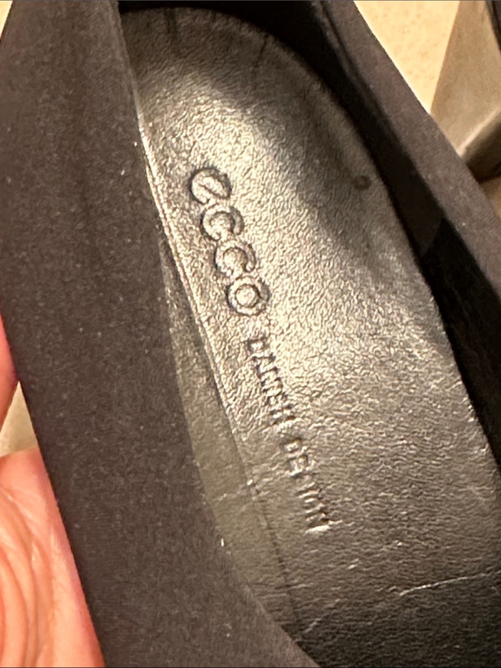 Ecco Women's Black Slip-On heels - Picture 7 of 8